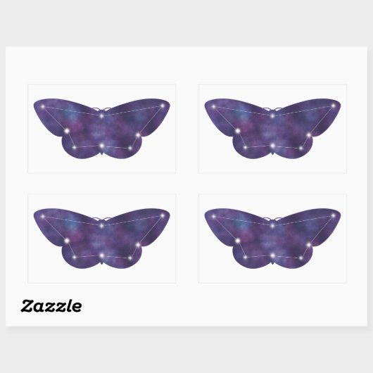 Rectangulaire Sticker Constellation Moth (Feuille)
