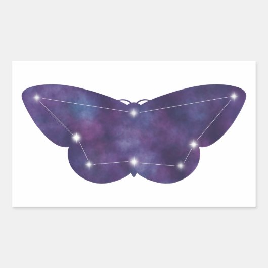 Rectangulaire Sticker Constellation Moth (Devant)