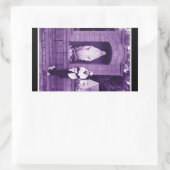 Rectangulaire Sticker contre la violence terrestre (Sac)