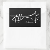 Rectangulaire Sticker cool pour trompette par Brian Swartz (Sac)