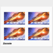 Rectangulaire Sticker CSR Mission Psyche (Feuille)