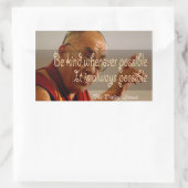 Rectangulaire Sticker Dalai Lama (Sac)