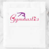 Rectangulaire Sticker d'amour Gymnastique (Sac)