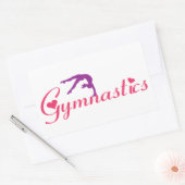 Rectangulaire Sticker d'amour Gymnastique (Enveloppe)