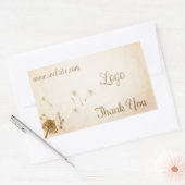 Rectangulaire Sticker Dandelion Custom Business Logo (Enveloppe)