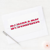 Rectangulaire Sticker Danemark (Enveloppe)