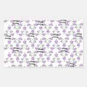 Rectangulaire Sticker d'anniversaire (Devant)