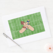 Rectangulaire Sticker d'art ASL de football (Enveloppe)