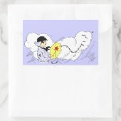 Rectangulaire Sticker d'art Vintage de cerf-volant (Sac)