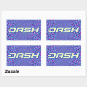 Rectangulaire Sticker Dash A160 (Feuille)