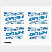 Rectangulaire Sticker Dash A200 (Feuille)