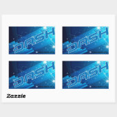 Rectangulaire Sticker Dash A206 (Feuille)