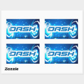 Rectangulaire Sticker Dash A250 (Feuille)