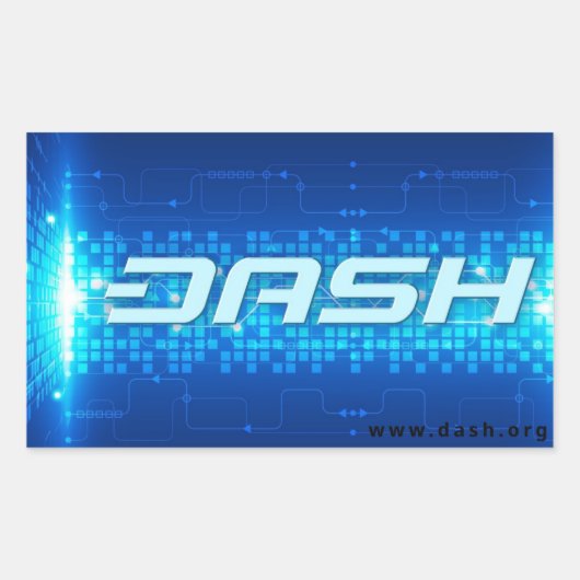 Rectangulaire Sticker Dash A253 (Devant)