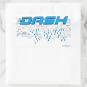 Rectangulaire Sticker Dash S13 (Sac)