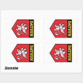 Rectangulaire Sticker Datsun Griffin (Feuille)