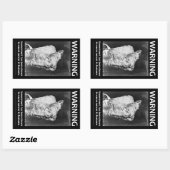 Rectangulaire Sticker d'avertissement du gouvernement (Feuille)