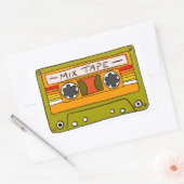 Rectangulaire Sticker de bande de mixage de sunset (Enveloppe)