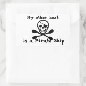 Rectangulaire Sticker de bateau pirate Kayak (Sac)