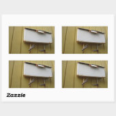 Rectangulaire Sticker de boîte aux lettres (Feuille)