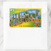Rectangulaire Sticker de Californie vintage (Sac)