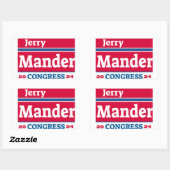 Rectangulaire Sticker de campagne Jerry Mander (Feuille)