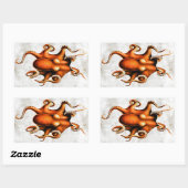Rectangulaire Sticker de Cephalopoda des îles Hawaii (Feuille)