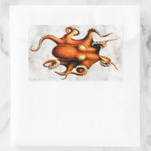Rectangulaire Sticker de Cephalopoda des îles Hawaii (Sac)
