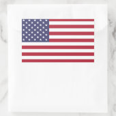 Rectangulaire Sticker de décal de drapeau des États-Unis d'Améri (Sac)