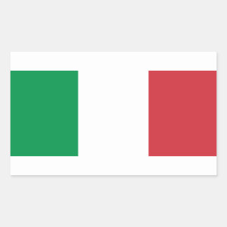 Rectangulaire Sticker de décal drapeau d'Italie