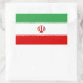 Rectangulaire Sticker de décal du drapeau iranien (Sac)