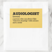 Rectangulaire Sticker de définition drôle de Ear Doctor (Sac)