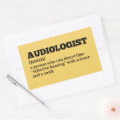 Rectangulaire Sticker de définition drôle de Ear Doctor (Enveloppe)