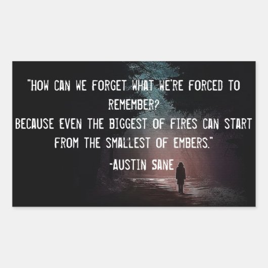 Rectangulaire Sticker de devis de scène ILL #1 (Devant)