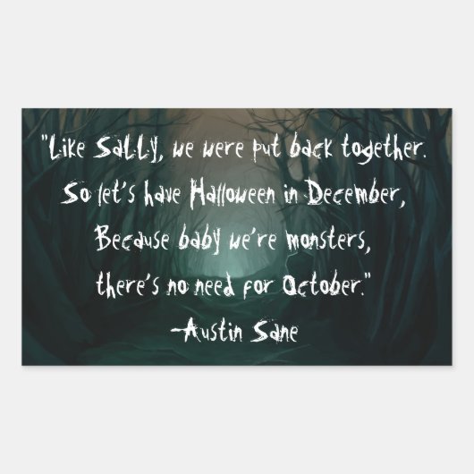 Rectangulaire Sticker de devis de scène ILL #2 (Devant)