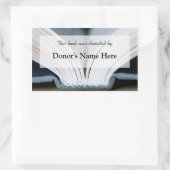 Rectangulaire Sticker de don de livre (Sac)