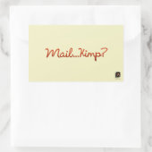 Rectangulaire Sticker de don de podcast série (Sac)