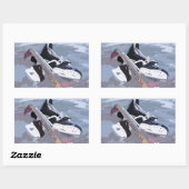 Rectangulaire Sticker de hockey (Feuille)