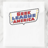 Rectangulaire Sticker de la Ligue geek d'Amérique (Sac)