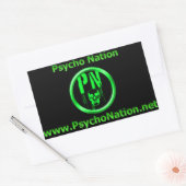 Rectangulaire Sticker de la nation Psycho (Enveloppe)