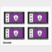 Rectangulaire Sticker de la République de Kanienkeh (nation moha (Feuille)