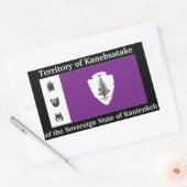 Rectangulaire Sticker de la République de Kanienkeh (nation moha (Enveloppe)