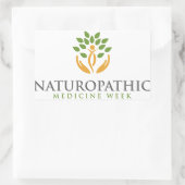 Rectangulaire Sticker de la Semaine de la médecine naturopathiqu (Sac)