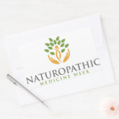 Rectangulaire Sticker de la Semaine de la médecine naturopathiqu (Enveloppe)