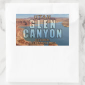 Rectangulaire Sticker de la zone de loisirs nationale du canyon  (Sac)