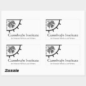 Rectangulaire Sticker de l'Institut Gunnhrafn (Feuille)