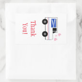 Rectangulaire Sticker de Merci du travailleur postal (Sac)