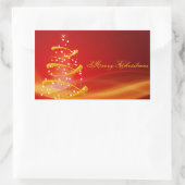 Rectangulaire Sticker de Noël/Arbre de Noël (Sac)