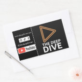 Rectangulaire Sticker de pare-chocs Deep Dive Podcast (Enveloppe)