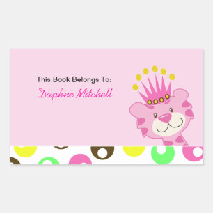 Rectangulaire Sticker de plaque de livre sur mesure Queen of the
